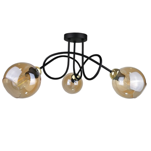 Glass Semi Flush Mount