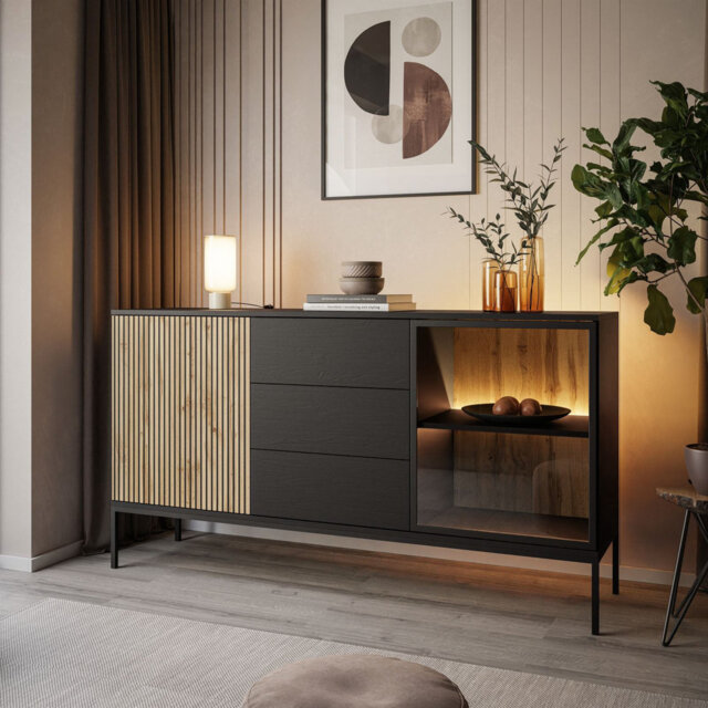 Chenell 154 Cm Wide 3 Drawer Sideboard