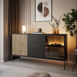 Chenell 154 Cm Wide 3 Drawer Sideboard