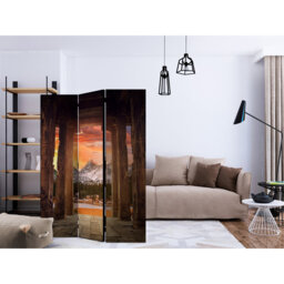 Hadire 135cm W x 172cm H 3 - Panel Solid Wood Folding Room Divider