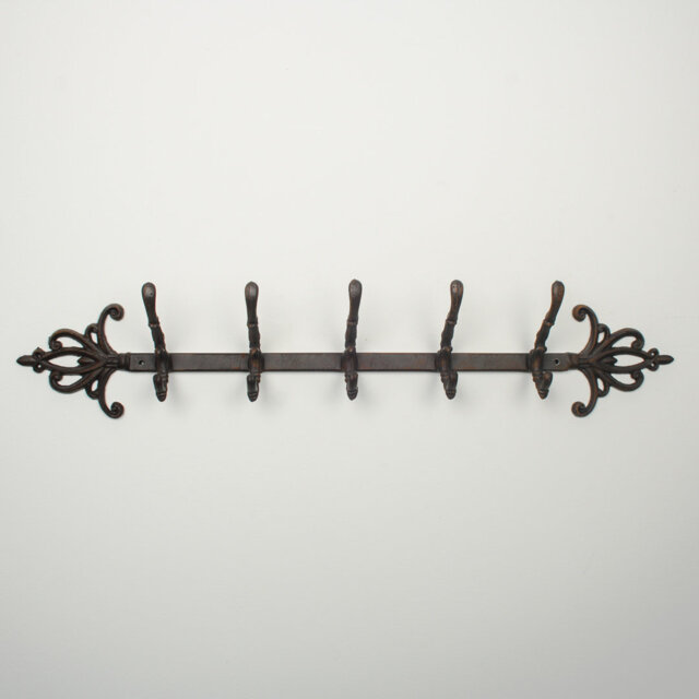 Antavis Metal Wall Mounted Required 10 - Hook Wall Mounted Coat Rack