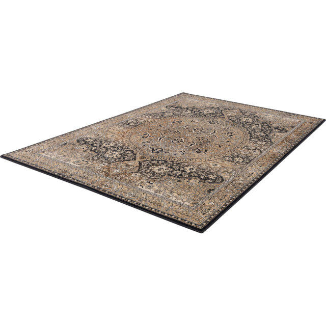 Ava Power Loom Copper/Yellow/Black Rug by Agnella