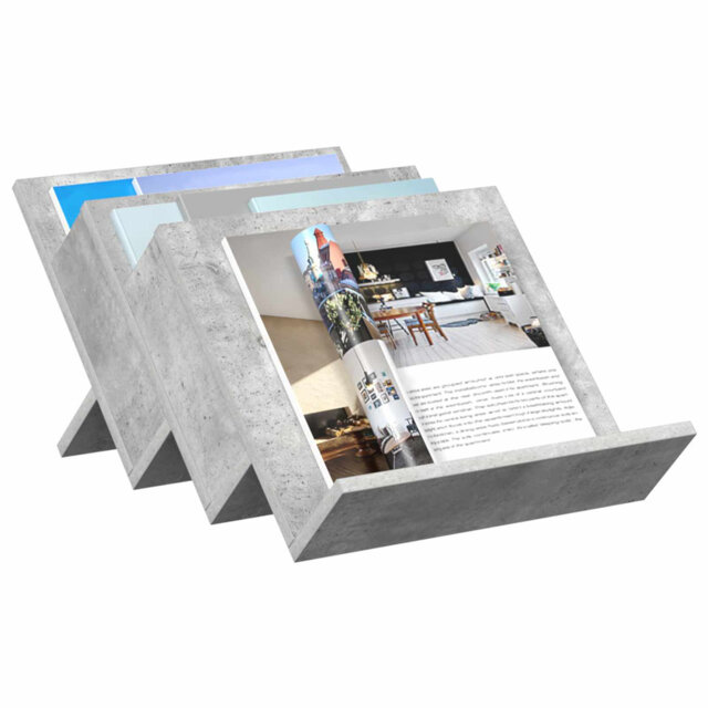 Wood Free Standing Magazine Rack