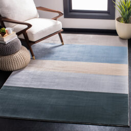 Chyna Looped/Hooked Blue/Grey/Teal Rug