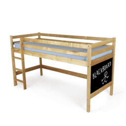 Matthes Hardwood Mid Sleeper Bed with Blackboard