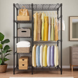 Anjo 114.3 cm Rolling Clothing Rack