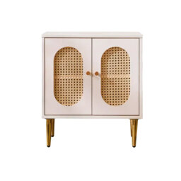 Lille 2 Door Rattan Bedside Cabinet