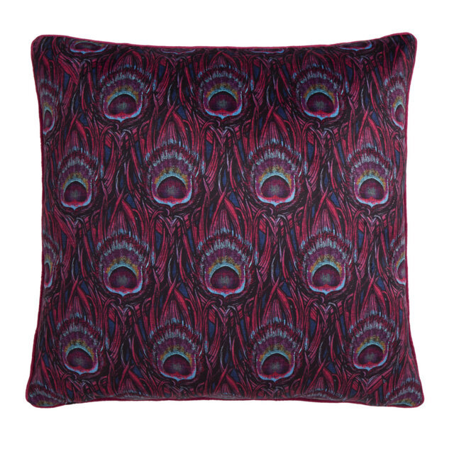 Dandy Peacock 100% Polyester Cushion Cover