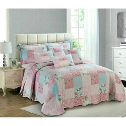 Poulsen Polyester No Pattern Bedspread with Pillow Shams Included