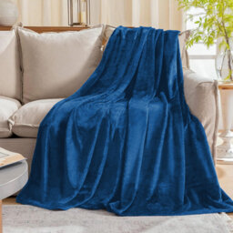 Faux Fur Reversible Fleece Throw Blanket – Soft & Cozy