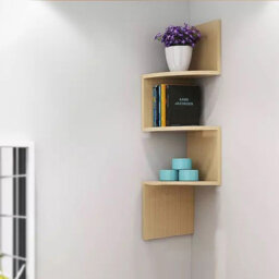 Spicer 5-Tier Wooden Corner Bookcase