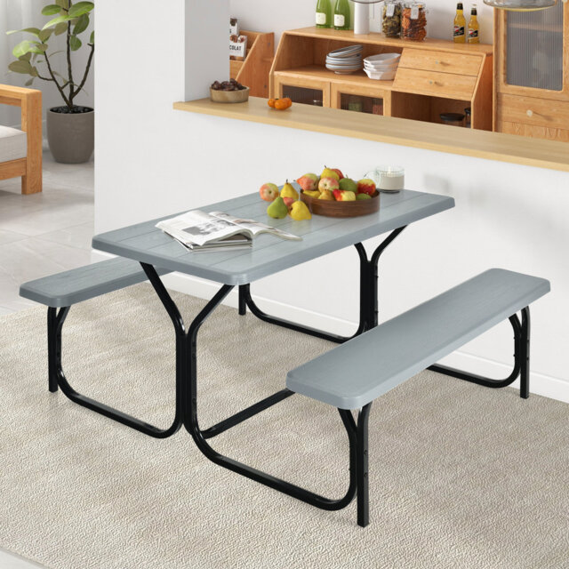 Rectangular 4 - Person 70Cm L Outdoor Picnic Table