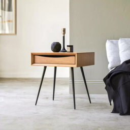 Lydie 47cm W Iron Bedside Table