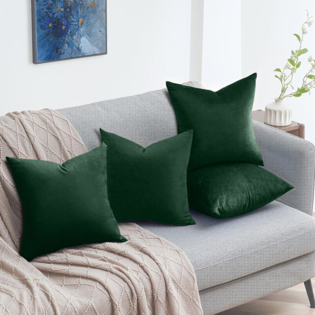 Luxury Square Throw Cushion Cover Pad Decorative set of 4