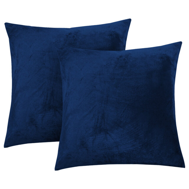 Aspire Homeware Square Plain Velvet Scatter Cushion Cover
