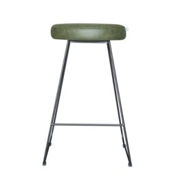 Djogo Upholstered Counter Stool with Metal Frame
