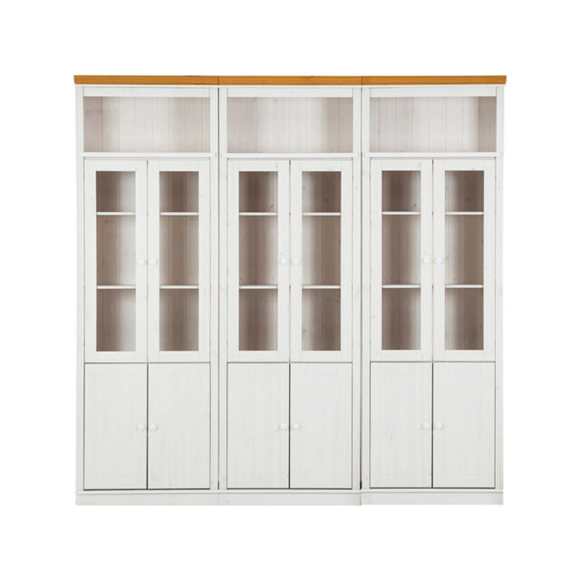 Demetricia 223cm H x 222cm W Library Bookcase