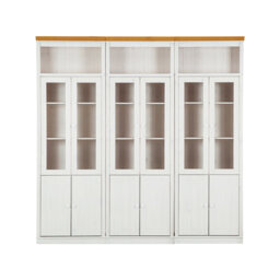Demetricia 223cm H x 222cm W Library Bookcase