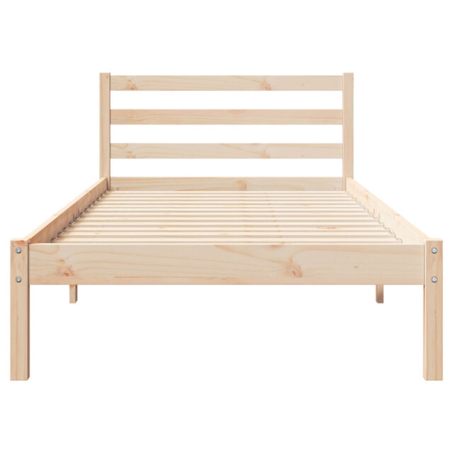 Bed Frame With Headboard Solid Wood Pine