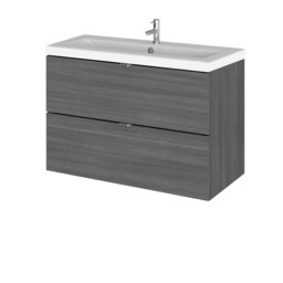 Fusion Ceramic 800mm Wall Hung Single Vanity Unit