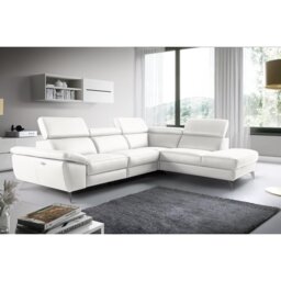 La Crosse Genuine Leather Electric Reclining Corner Sofa