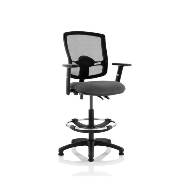 Inbox Zero Eclipse Vinyl Drafting Chair