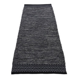 Handwoven Handmade Kilim Cotton Black/Navy Rug