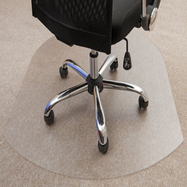 Cleartex Ultimat Polycarbonate Contoured Chair Mat for Carpets up to 12mm