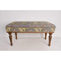 Cotton Upholstered Bench