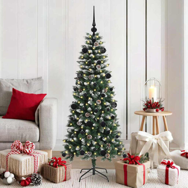 Artificial Christmas Tree with 150 LEDs Green
