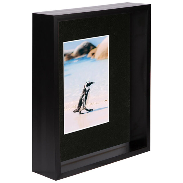 "Nicola Spring - 8"" x 10"" 3D Deep Box Photo Frame - 4"" x 6"" Mount"