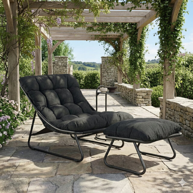 Samba Outdoor Lounge Chair with Ottoman