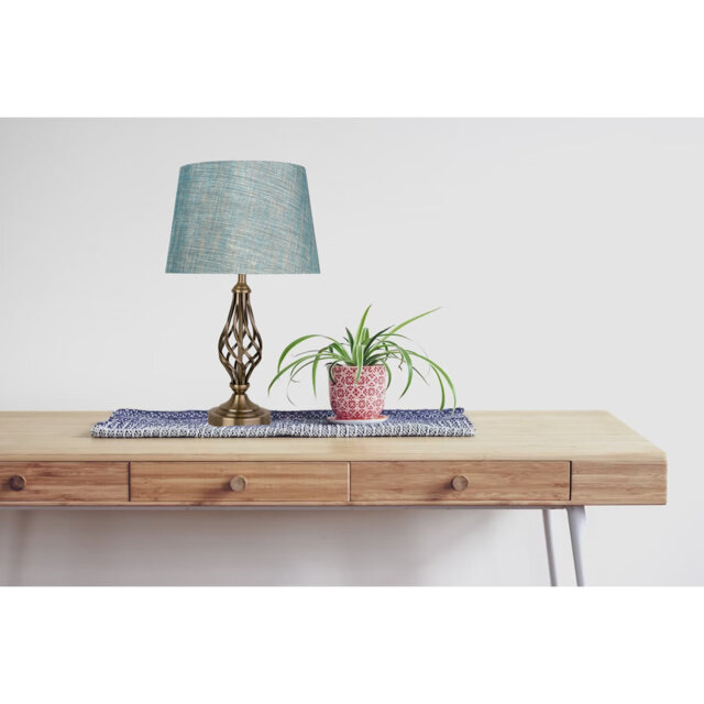 Cortaro Metal Barley Twist Classic Table Lamp