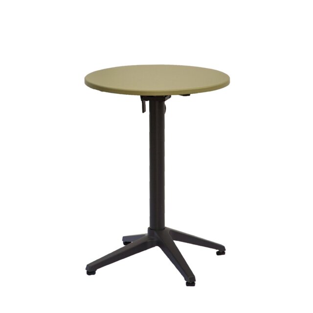 Aule Round Metal Folding Outdoor Bistro Table , 55.5cm cm W 55.5cm cm D