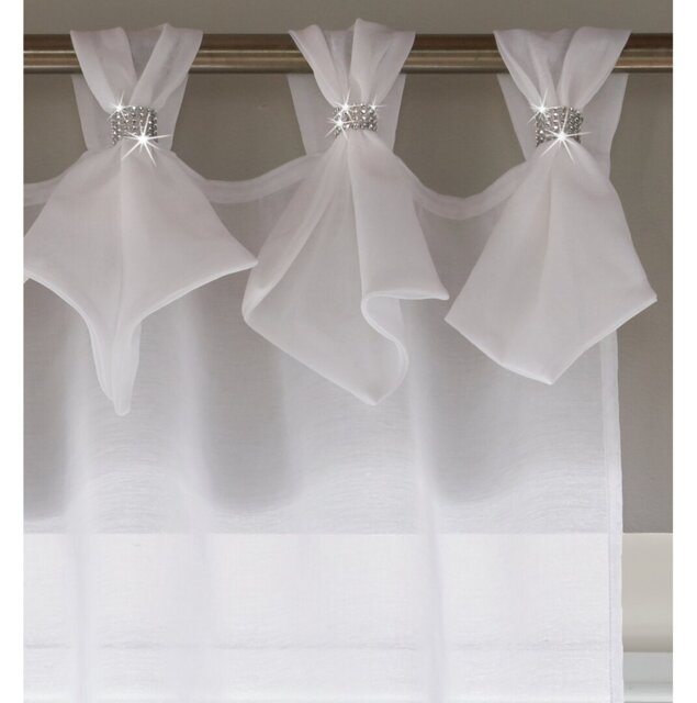 Aoibhne Tiara Tab Top Sheer Curtain Panel