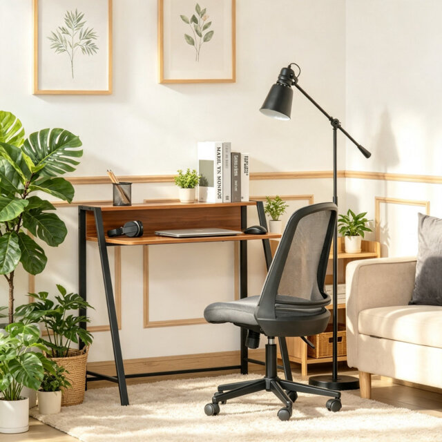 Metal Base Writing Desk