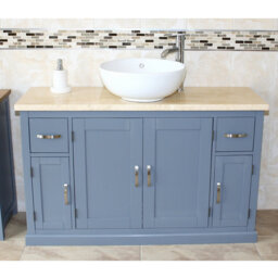 Biskra 1230mm Single Bathroom Vanity with Vessel Ceramic Basin