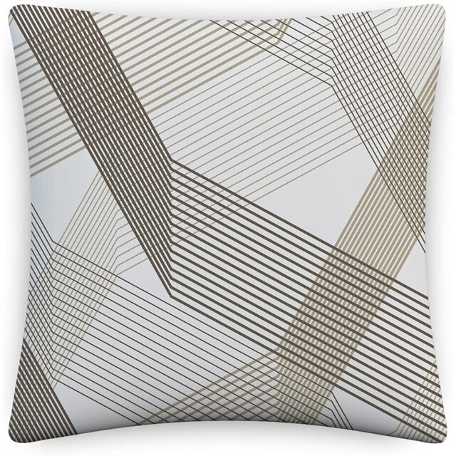 Indoor/Outdoor Square Throw Pillow Cover, Printed Cushion Cover