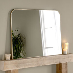 Aahyan Novelty Wood Framed Mounts to Dresser Mirror in Gold Leaf