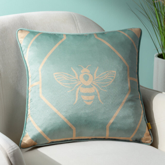 Geometric Square Cushion