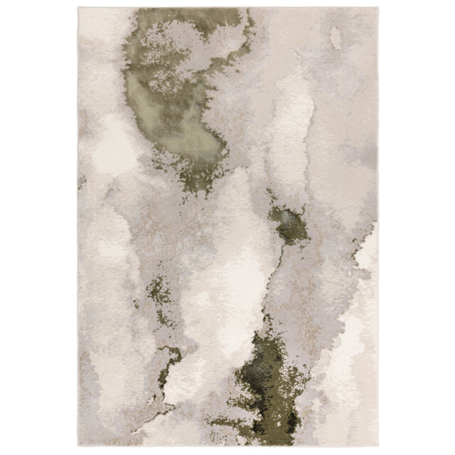 Zeplin Glam Metallic Lustre Pattern Polypropylene Area rug - Bold Contemporary Living & Bedroom