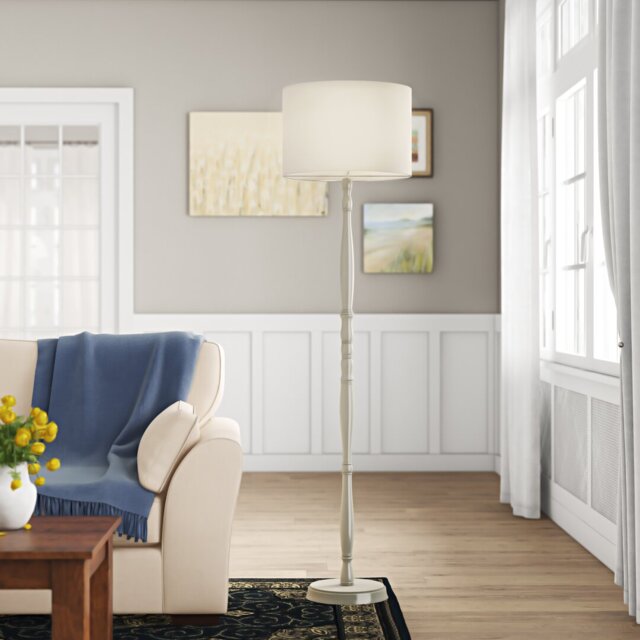 Anacortes 164cm Cream Traditional Floor Lamp