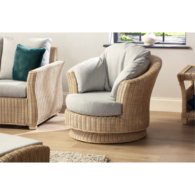 Upholstered Swivel Accent Chair