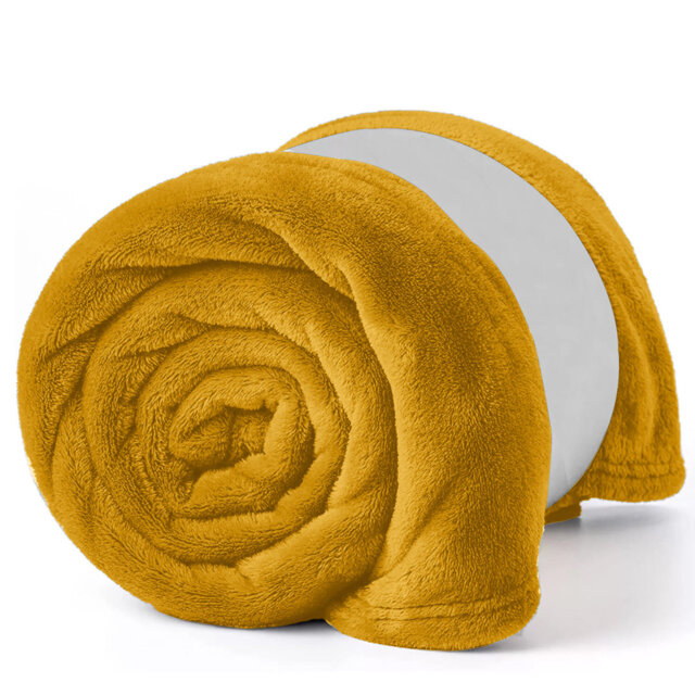 Reversible Plain Weave Fleece Throw Blanket