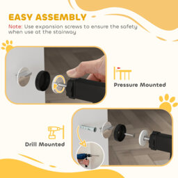 Plumerville Pressure Mounted Pet Gate With Door