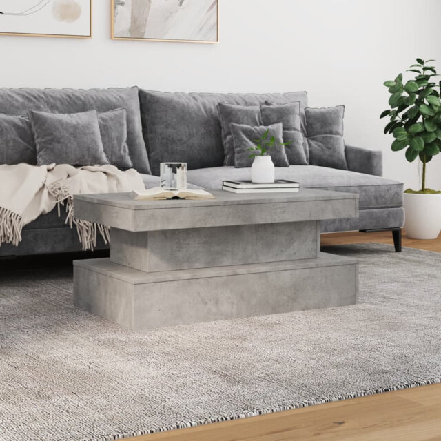 Metro Lane Coffee Table With LED Lights 90X50x40 Cm