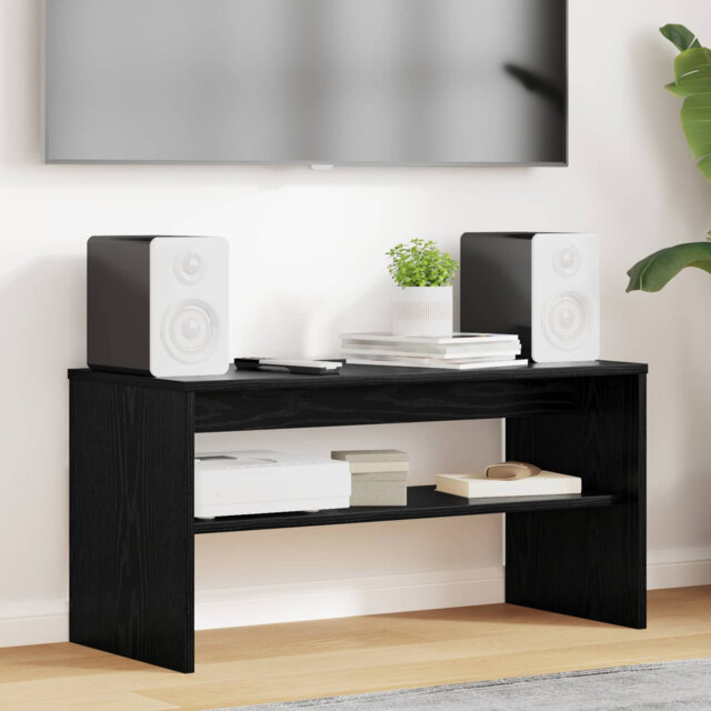 TV Cabinet with Shelf with Storage Engineered Wood Media Home Solution