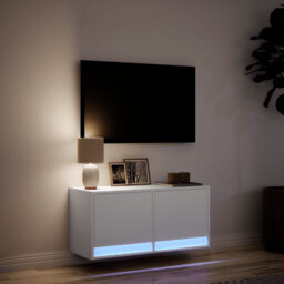 Vidaxl TV Wall Cabinet with LED Lighting 31 x 38cm