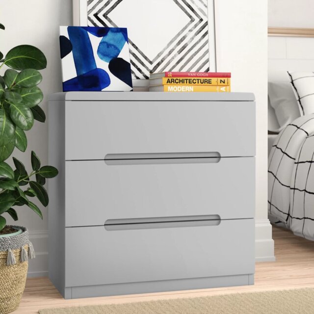 Meldrum 3 Drawer 80Cm W Chest of Drawers