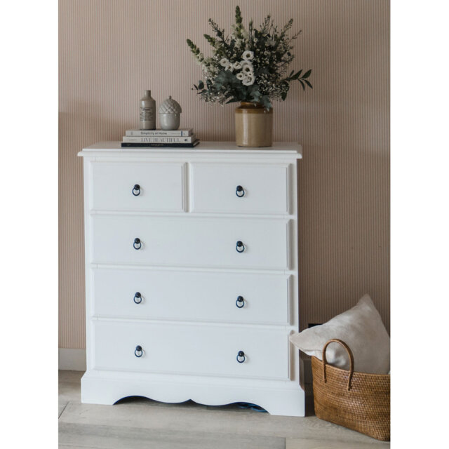 Chadarius 5 Drawer 90Cm W Chest of Drawers